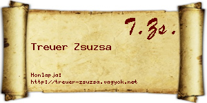 Treuer Zsuzsa névjegykártya